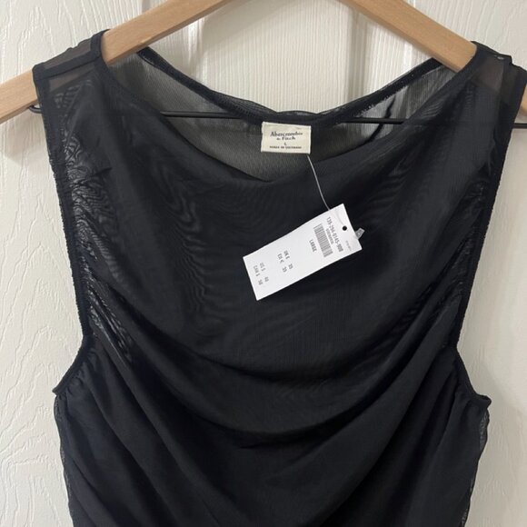 Mesh Ruched Slash Top - Picture 6 of 6